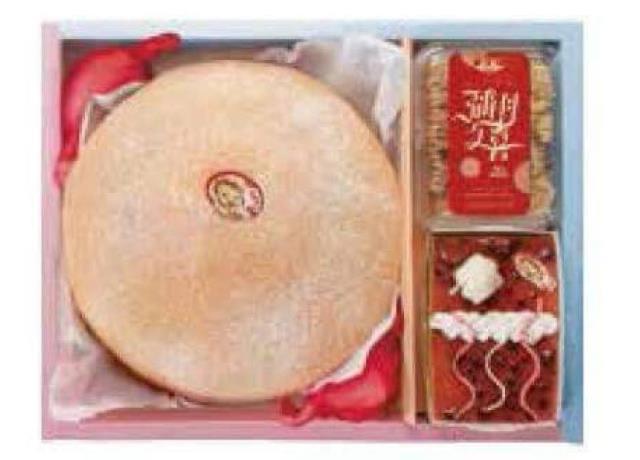 C08波士頓派（9吋）/蕾而蛋糕/油飯紅蛋禮盒,百樂蛋糕