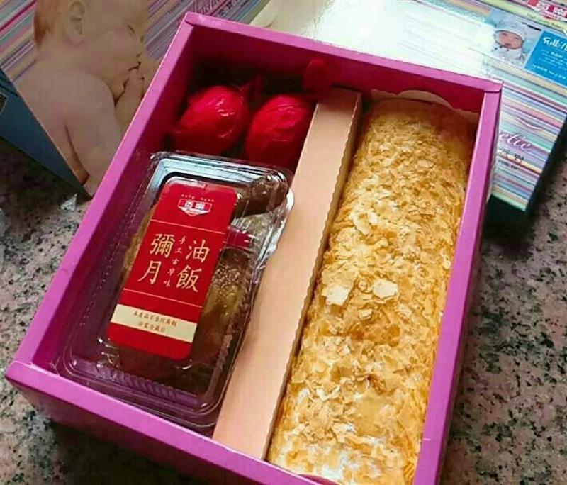經典拿破侖/油飯紅蛋大雞腿禮盒,百樂蛋糕